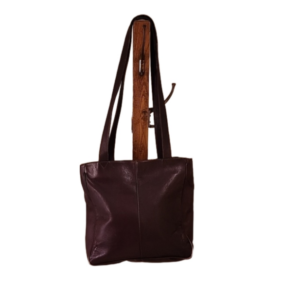 Latico Leather Products Handbags - All Leather boho shoulder bag reddish brown from Latico of South America